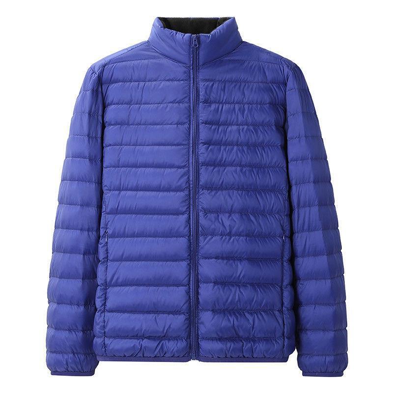 2021 Otoño e Invierno Chaqueta ligera de algodón acolchado con capucha chaqueta casual corta de los hombres coreanos abrigo de talla grande joven y mediana edad