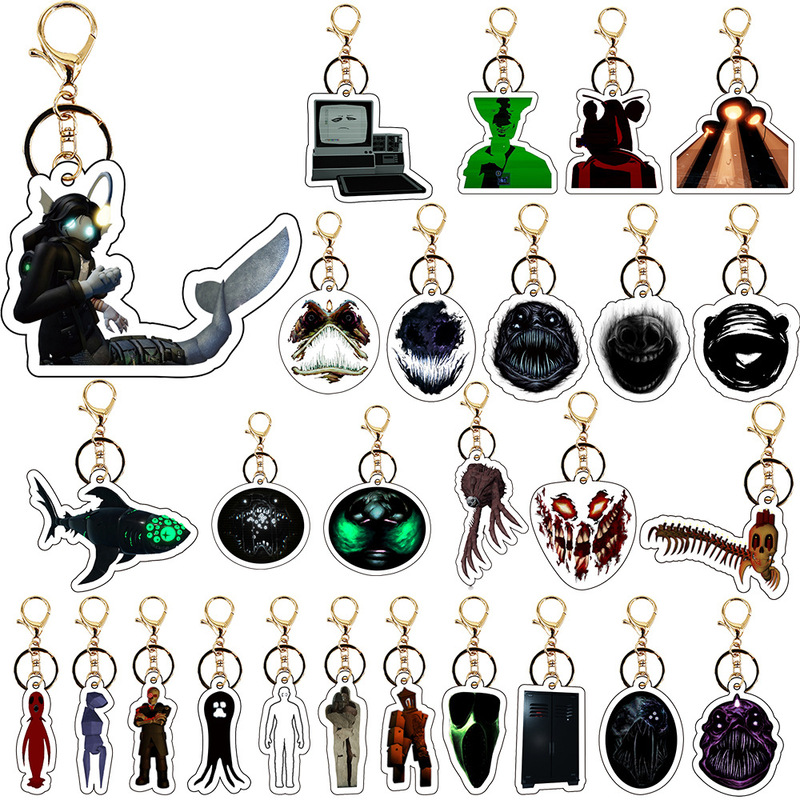 Cross-border Amazon sebas sebastian solace place keychain interesting game peripheral pendant