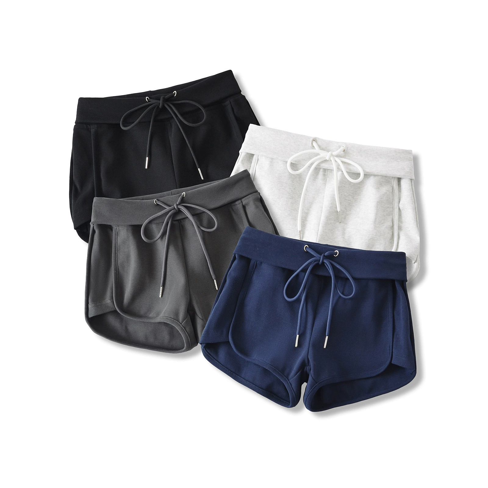 Shorts, universal fitted trousers, belt bag, drawstring, hip-accented