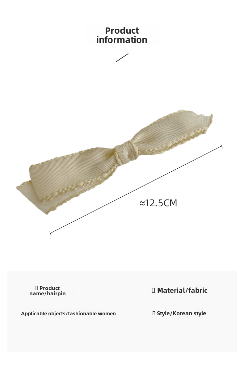 Haarspange Mit Schleife Für Damen Elegantes Accessoire Für Haare_voghion.com