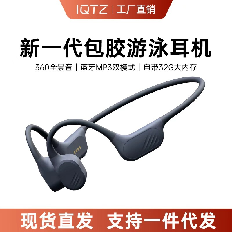 2026 In-Stock True Bone Conduction Bluetooth Headphones with Ultra-Long Battery Life, Ipx8 Waterproof Rating, Ideal for Running and Cycling Sports