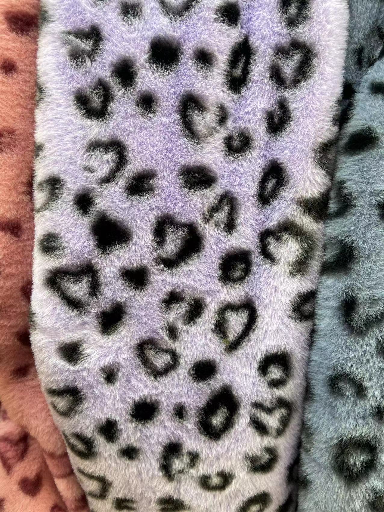 10mm pequeña piel de conejo encantador colorido leopardo anillo pequeño corazón impreso franela ropa zapatos y sombreros bufanda mascota felpa paño