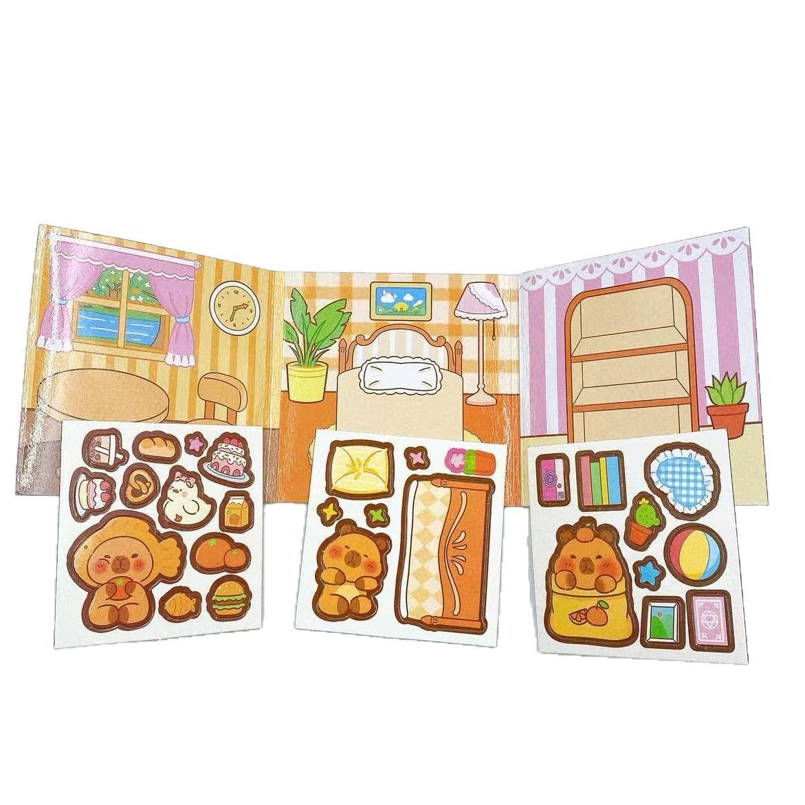 Kapibala Magnetic Quiet Book Free Sastrería Hecho a mano Libro hecho a mano de bricolaje Juguetes educativos para niños Pegar niñas para jugar image 6