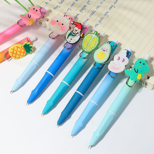 Wei Zhuang's new push-button pen with high appearance and dark tip pen calligraphy students practicing calligraphy and writing ink bag ink pen wholesale