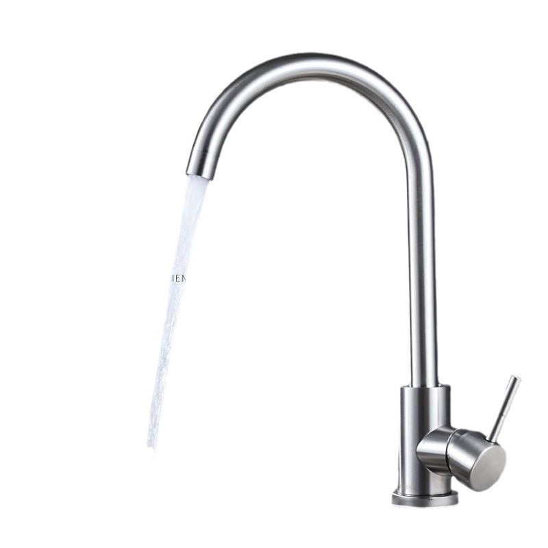 acero inoxidable cocina grifo de lavandería rotativa simple frío lavabo doméstico lavavajillas lavabos fríos y calientes lavabos