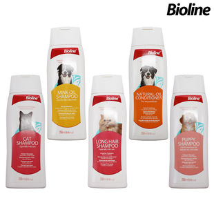 Bioline pet shampoo cat shower gel bath lotion hair care fragrance cleaning long and short hair care bath supplies
