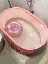 婴儿游泳桶家用折叠游泳池宝宝浴盆儿童泡澡桶浴缸小孩洗澡免充气