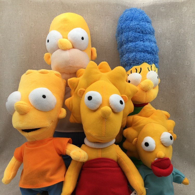 辛普森一家毛绒玩具阿森The Simpsons跨境公仔娃娃玩偶生日礼物