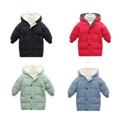 New children's clothing 2023 autumn and winter thickened children's down jacket short boys and girls Korean style hooded jacket