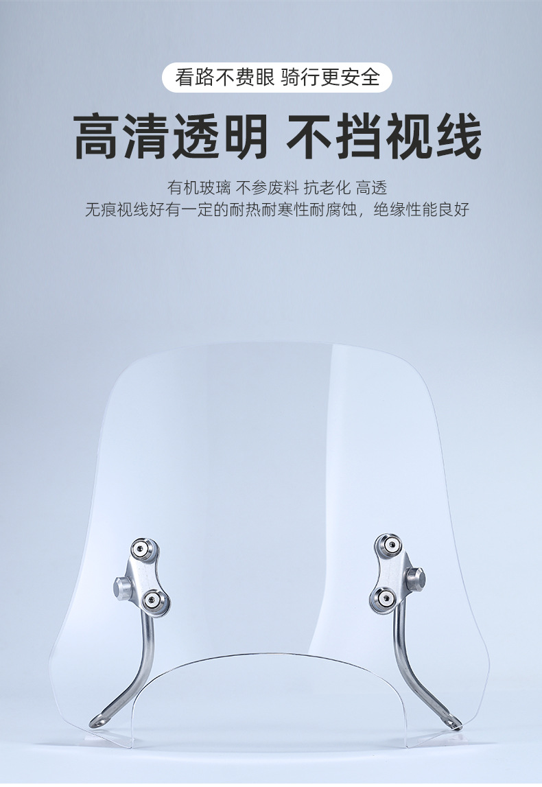 Suitable for 23/24 Yamaha Qiaoge I125Plus Windshield Modification Accessories Front Windshield Windshield