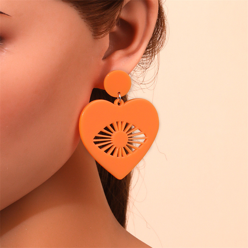 Moda Cruzar Arílico Pulido Mujeres Pendientes 1 Par display picture 96