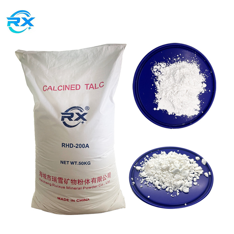 氧化铝陶瓷煅烧滑石颗粒 325目釉料增强剂 高温抗裂原料 50kg袋装