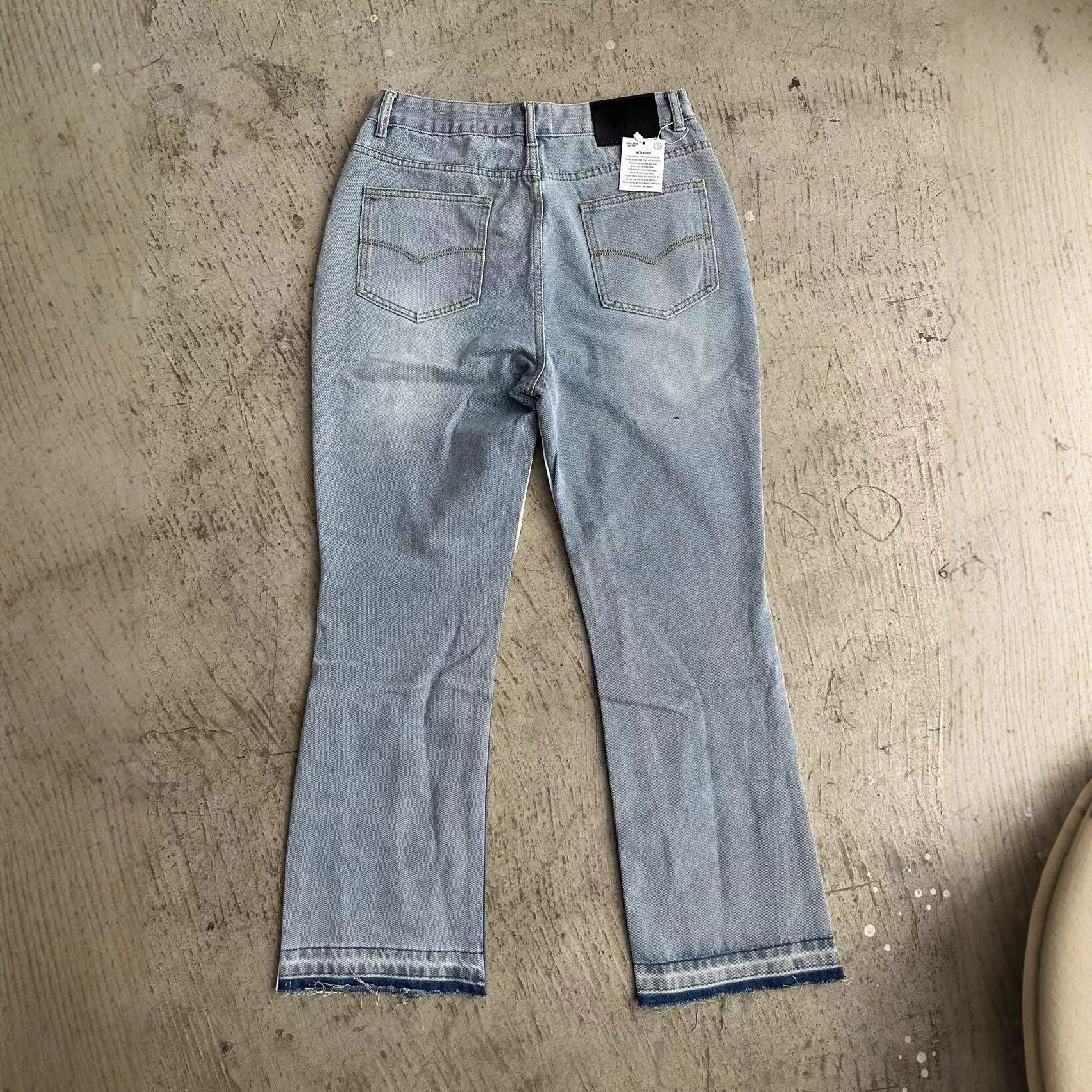 Denim flared trousers, jeans, new collection
