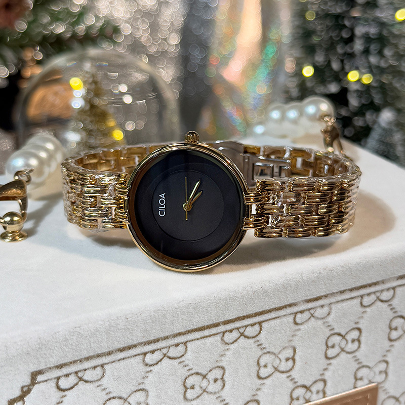 Ciloa Retro Watch Women's Vintage Autumn and Winter New Tiktok Cross-Border Custom Watch Watch