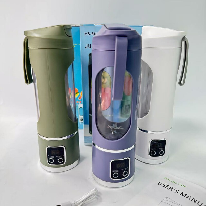 Cross-Border Juicer Cup, Fully Automatic Household Ice Crushing USB Charging Portable Juicer, Outdoor Tumbler, Large Capacity