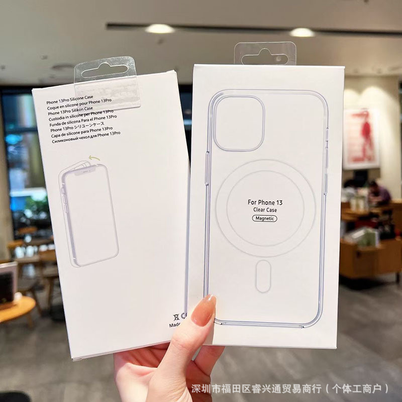Aplicable para iPhone17pro Apple Case Magsafe 15 / 14 Transparente 17 Todo incluido acrílico PM