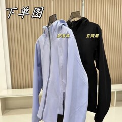 秋季新款女士户外运动防风防泼水抓绒保暖连帽软壳冲锋衣083104