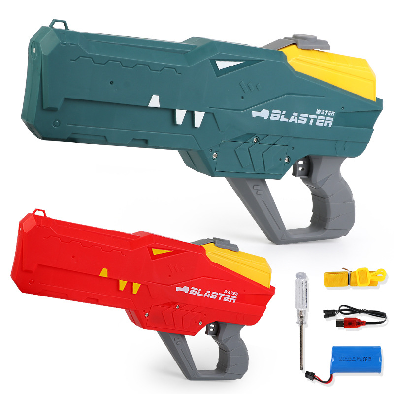 Verano nuevos niños tiburón eléctrico pistola de agua de juguete de alta presión fuerte pistola de agua lucha juguete de ocio