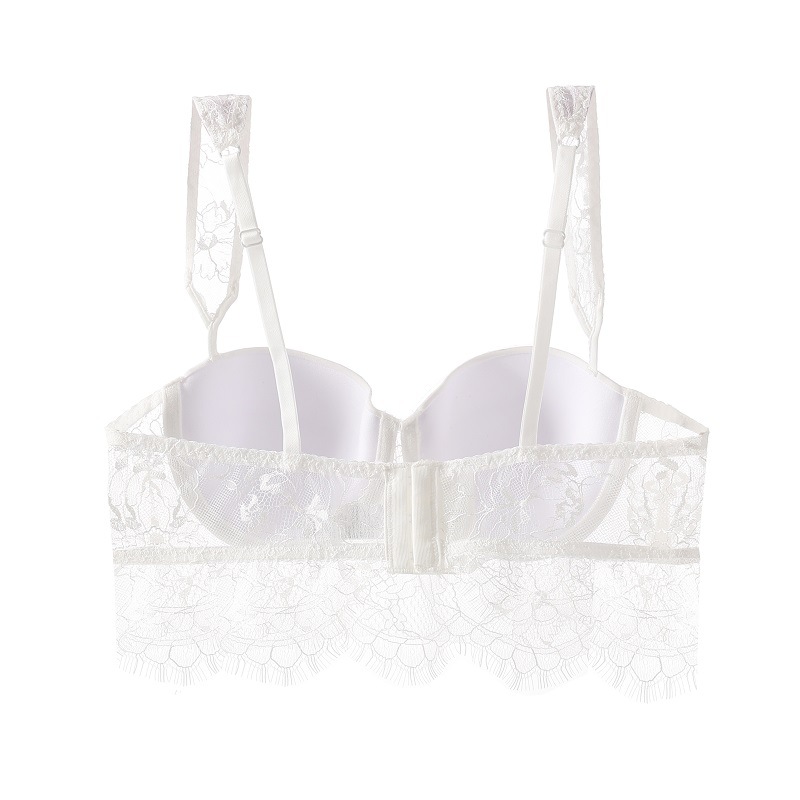 Underwear Female LP Spicy Girl Lace suspender with a strapless vest Thin style Gathering Beauty Back Sexy Bra Set_voghion.com