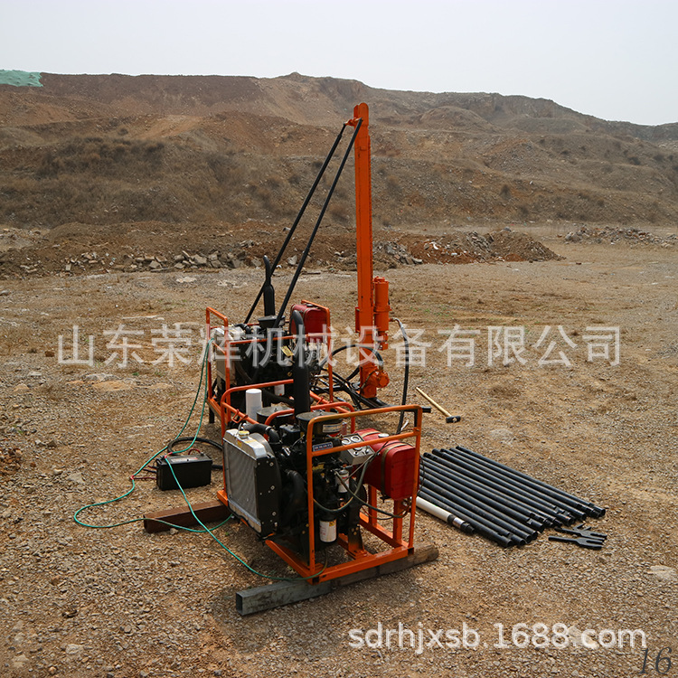 微型汽油款勘探钻孔钻机 地质勘探山地钻机 单人钻孔山地钻机