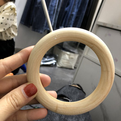 Wooden round hanger, original wood clothing store, wooden ring scarf ring, large round ring, no paint, koa ring, wooden ring hanger