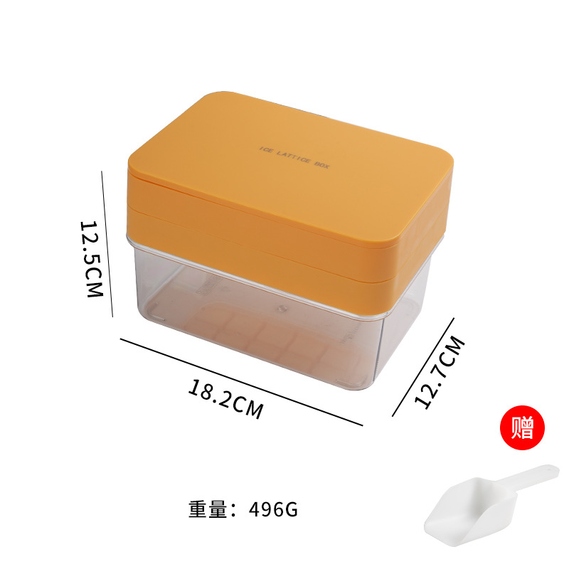 Grille de hielo molde de hielo prensado silicona hockey hielo caja de hielo de plástico refrigerador congelación caja de hielo especial transfronteriza grille de hielo