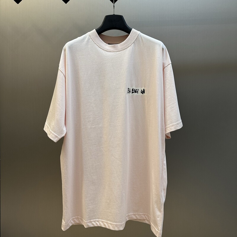 Original Paris B Brand 26Ss Spring/Summer New White Background Tape Print Round Neck Short-Sleeve Unisex T-Shirt Original Paris B Brand 26Ss Spring/Summer New White Background Tape Print Round Neck Short-Sleeve Unisex T-Shirt