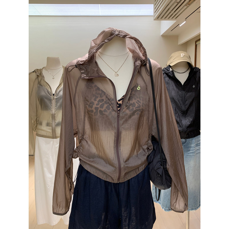 Ultra-Light Cloud-Like Sun Protection Clothing for Summer, Ultra-Thin Breathable Gauze-Like Fabric, Water-Repellent Outdoor Skin Jacket, Packable Hooded Coat