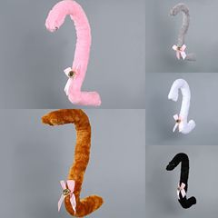 Custom-made adorable Lolita-style animal-ear and tail accessories—cat-girl cosplay maid outfit with a kitty tail