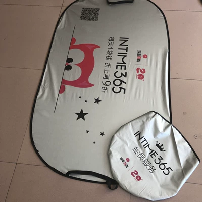 Factory wholesale car sunscreen insulation front car glass sun visor custom silver coated car sun visor