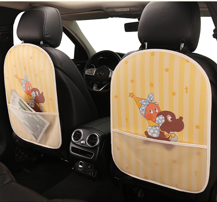 Car Seat Back Anti-Kick Pad Star-Shaped Anti-Dirty Pad Cartoon Cute Women's and Children's Rear Seat Protection Pad