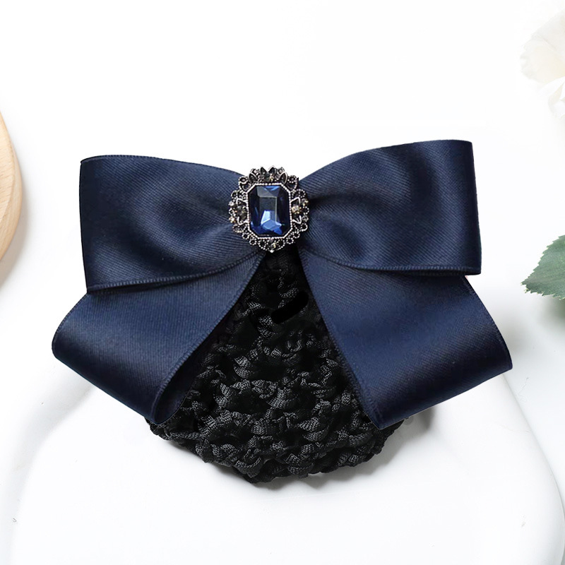 Professional hair accessory with net cap, hair clip, hair net for hotels, banks, simple style for flight attendants and nurses, work head accessory, hair ornament