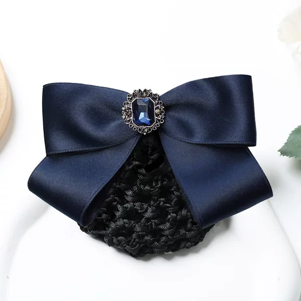 Professional hair accessory with net cap, hair clip, hair net for hotels, banks, simple style for flight attendants and nurses, work head accessory, hair ornament