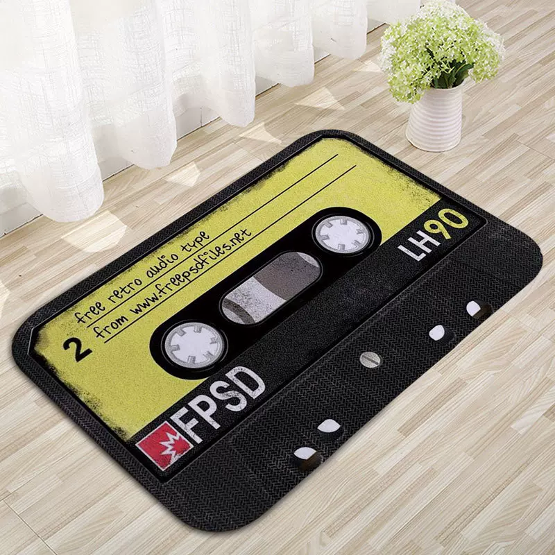 复古磁带地毯防滑地垫室内玄关地板软垫地毯卧室客厅浴室吸水门垫