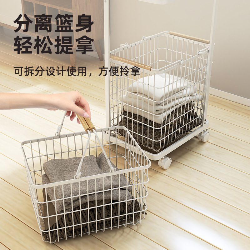 脏衣篓脏衣服收纳筐脏衣篮娃娃浴室放衣服卫生间洗衣家用双层|undefined