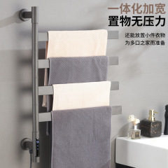 ステンレススマート電気タオルラック回転可能トイレ穴なし乾燥加熱浴室クロスボーダーアマゾン