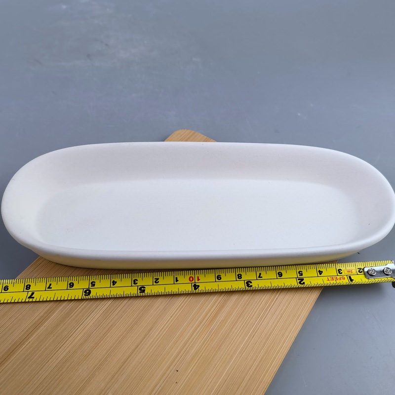 Arte de cerámica Plato en blanco asado de cerámica Pintura de porcelana azul y blanca Arte Cerámica en blanco Plato de porcelana semiacabado Pintura DIY Exportación