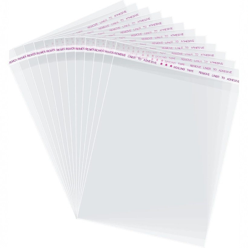 Transparent cellophane plastic bag resealable self-sealing OPP bag clothes shirt pants food packaging bag