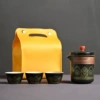 Black ancient rhyme one pot of three cups-little yellow bag