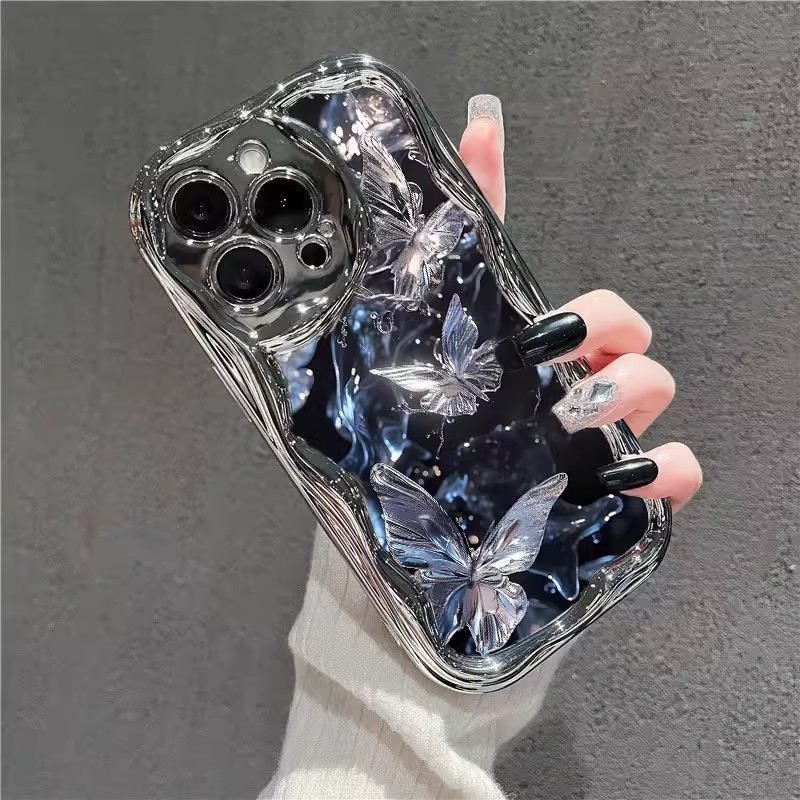 ins梦幻蝴蝶适用苹果16手机壳新款iphone15promax卡通13个性17AIR|undefined