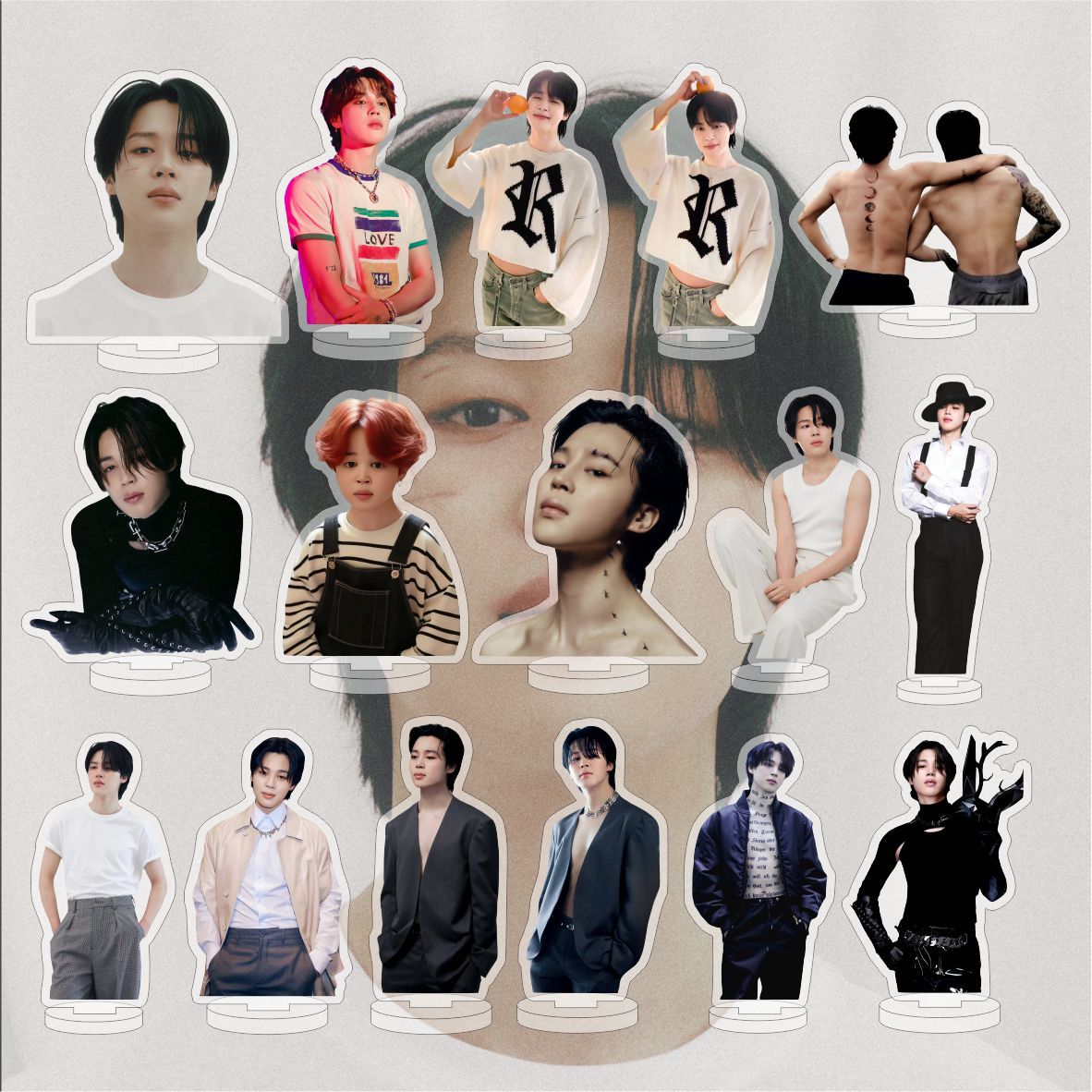 23年Jimin朴智旻 新專 新款亞克力雙面立牌桌面擺件明星周邊同款