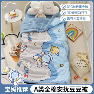2025 new children's cotton 3D bean quilt baby kindergarten student dormitory summer washable entity wholesale