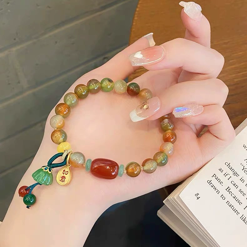 Retro beaded bracelet, pendant, Hanfu, accessory, Chinese style