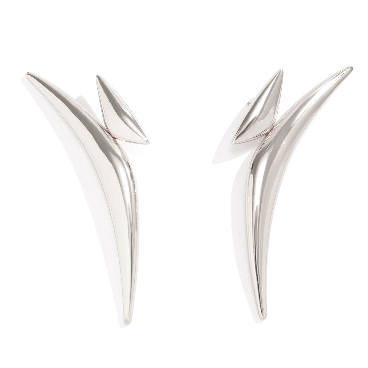 Plating Design 1 Piece Simple Style Solid Color Plating Alloy Ear Studs