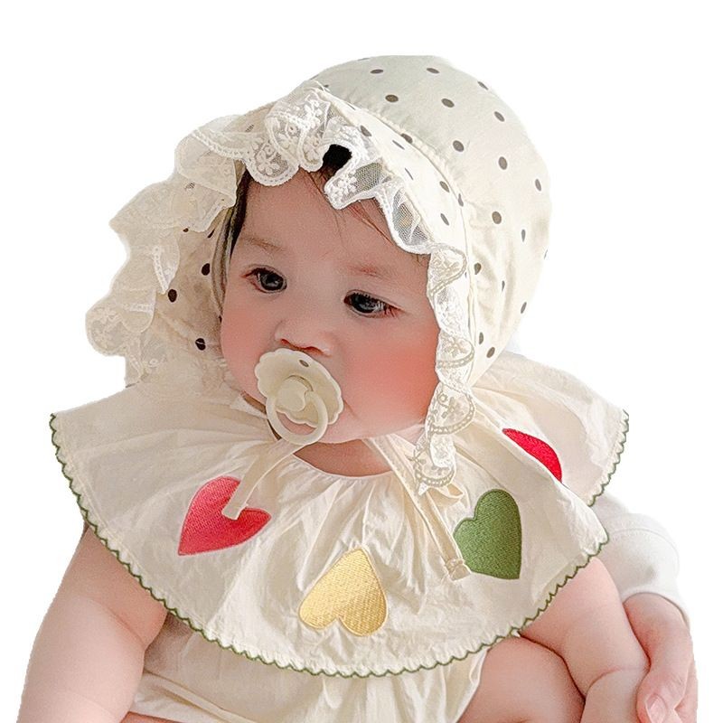 Sombrero de bebé coreano, sombrilla de bebé femenina de primavera y verano, protector solar, sombrero de palacio, luna pequeña, protector de edad, sombrero de placenta de fontanela, sombrero de sol, marea