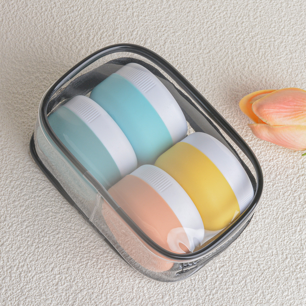 Silicone Sub-Cans Sub-Bottling Portable Travel Pack Airplane Small Capacity Sub-Cans Anti-fall Anti-pressure Sub-packaging Box