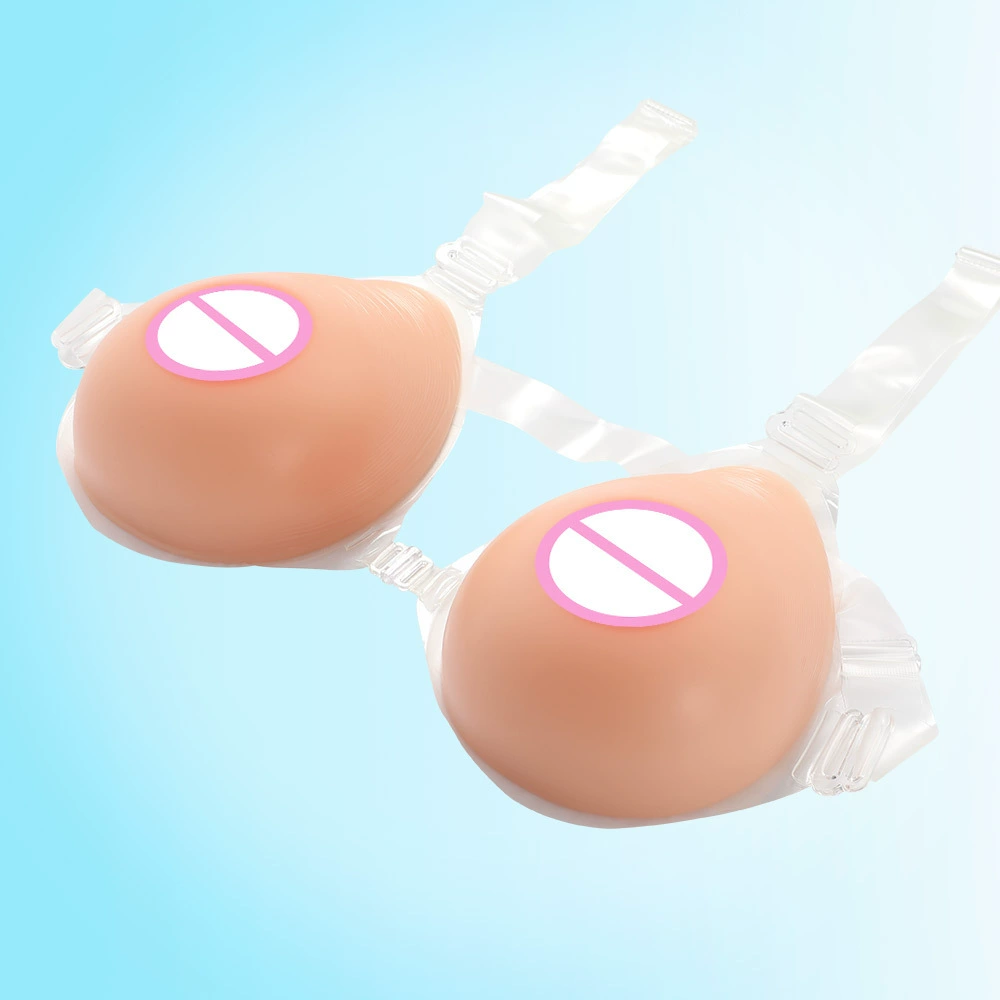 Detachable silicone breast prosthesis drop-shaped, postoperative silicone breast, for transsexuals