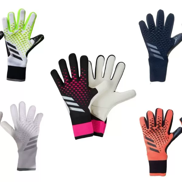 2025 New Cross-Border Football Game Latex Wear-Resistant Goalkeeper Gloves with Finger Protection Football Goalkeeper Gloves