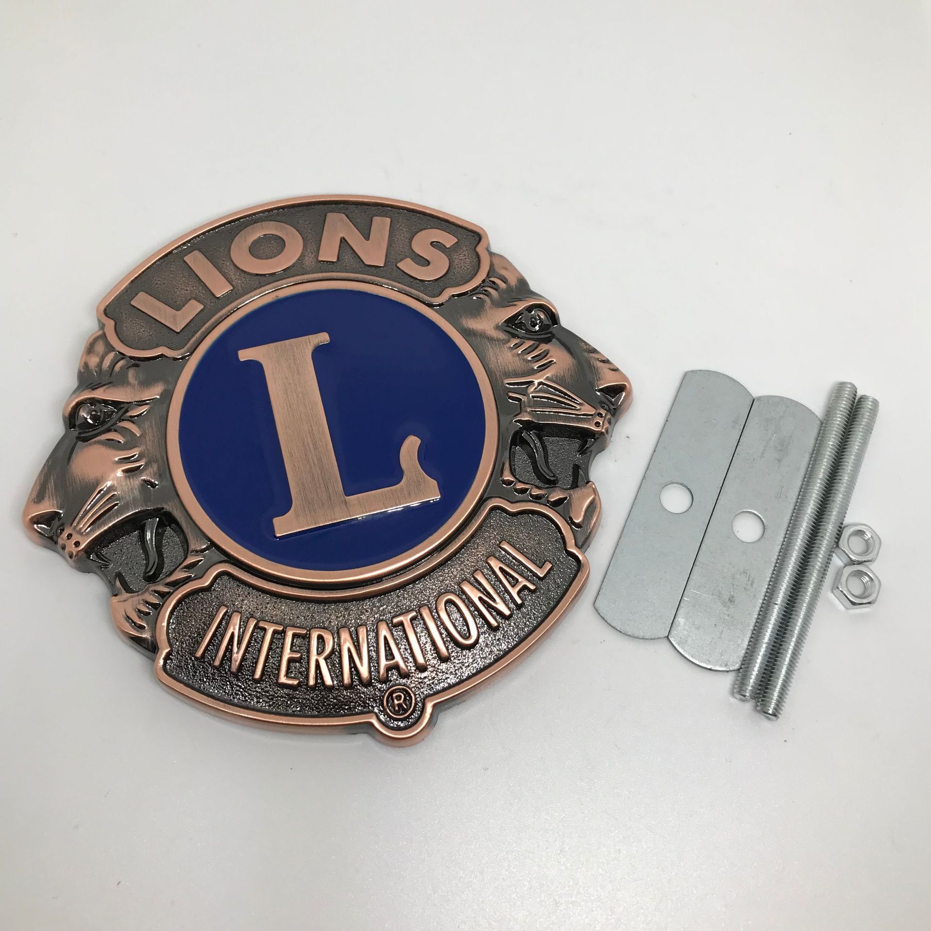 狮子会车标 LIONS会标徽章纪念品汽车改装车头中网标复古版车贴标-阿里巴巴