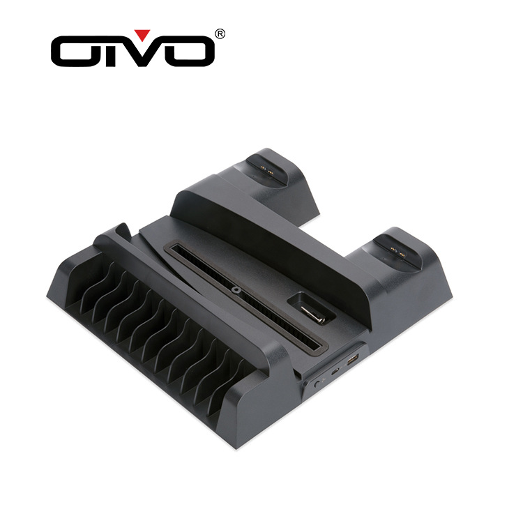 OIVO en stock PS5 juego anfitrión base de refrigeración totalmente compatible versión de la unidad óptica PS5 mango de doble cargador de almacenamiento plato rack